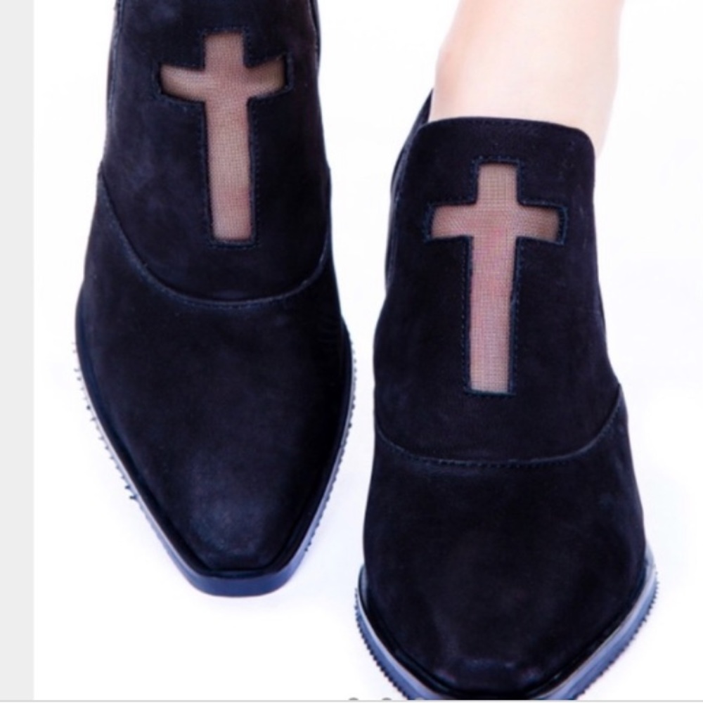 Unif leather confession boot size 8